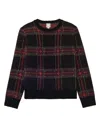 Ines De La Fressange Pull Ulysse Motif Jacquard Noir In Black