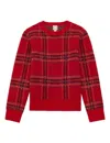 Ines De La Fressange Pull Ulysse Motif Jacquard Rouge In Red