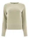Ines De La Fressange Pull Arthur En Laine Et Cachemire Vert Amande In Gray