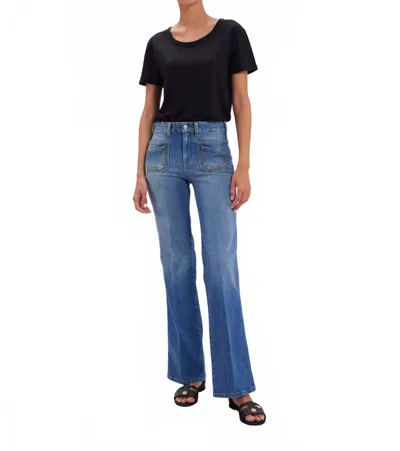 Ines De La Fressange Rick Denim Flare Jeans In Blue