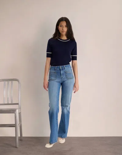Ines De La Fressange Rick Jeans In Blue