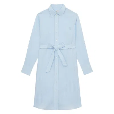 Ines De La Fressange Robe Amour En Coton Bleu Clair In Blue