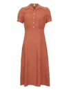 Ines De La Fressange Robe Angèle En Lin Caramel