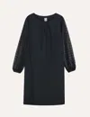 Ines De La Fressange Robe Ariane Dentelle Noire
