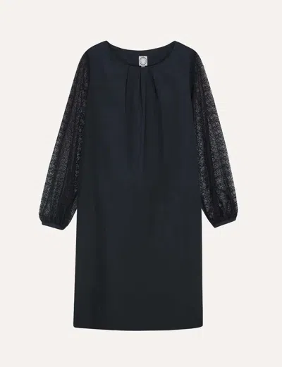 Ines De La Fressange Robe Ariane Dentelle Noire