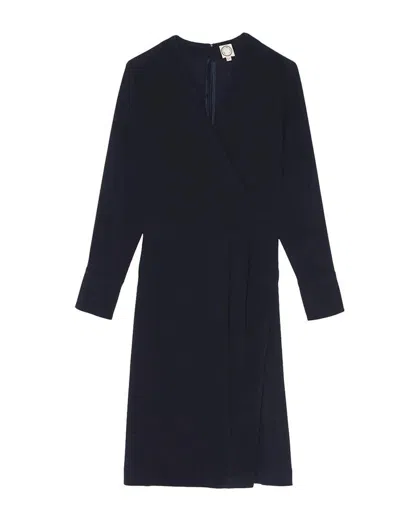 Ines De La Fressange Robe Blida Bleu Marine