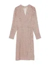 Ines De La Fressange Robe Blida Imprimé Brest In Brown