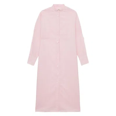 Ines De La Fressange Robe Boy En Coton Rose In Pink