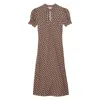 Ines De La Fressange Robe Cerise En Viscose Imprimée Fleurs In Multi