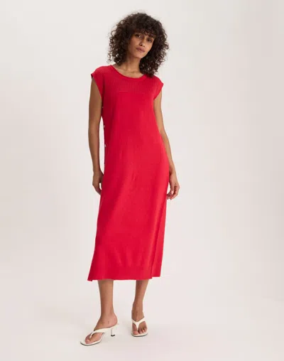 Ines De La Fressange Robe De Jour Iris En Lin Mélangé In Multi