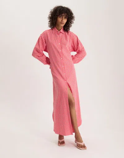 Ines De La Fressange Robe Douglas En Coton In Pink