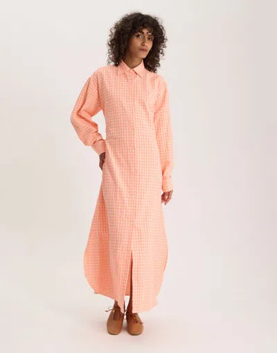 Ines De La Fressange Robe Douglas En Coton In Pink
