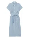 Ines De La Fressange Robe Ethel Droite Bleue