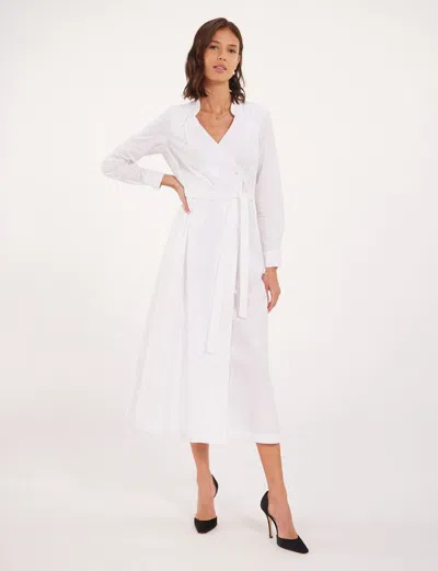Ines De La Fressange Robe Jodie Coton Blanc