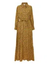 Ines De La Fressange Robe Léna Jaune À Fleurs