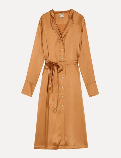 Ines De La Fressange Robe Orchidée Or Rose