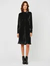 Ines De La Fressange Robe Thaïs Velours Noir
