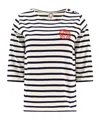 Ines De La Fressange Paris Woman T-shirt Midnight Blue Size Xs Cotton In White