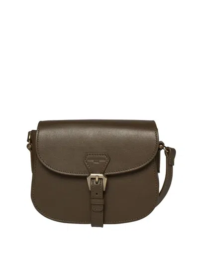 Ines De La Fressange Sac À Main Baby Flâneur Marron-taupe