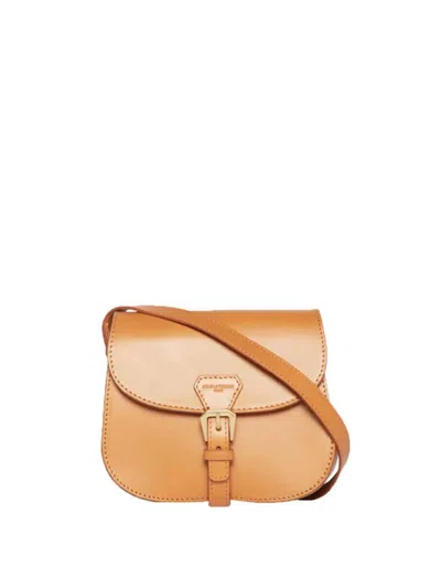 Ines De La Fressange Sac Baby Flâneur Cuir Camel In Brown