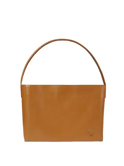 Ines De La Fressange Sac Cabas Cuir Léonore Grand Format Camel