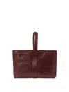 Ines De La Fressange Sac Cabas Cuir Léonore Petit Format Bordeaux
