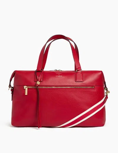 Ines De La Fressange Sac De Voyage 24h Rouge Ines X Le Tanneur