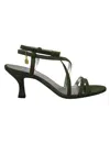 Ines De La Fressange Sandales Cuir Vert Olive