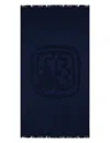 Ines De La Fressange Santah, Drap De Plage Bleu Marine, Ines X Vilebrequin In Blue