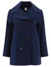 Ines De La Fressange Serafine Coats Blue In Blue