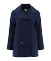 Ines De La Fressange Serafine Coats Blue In Black