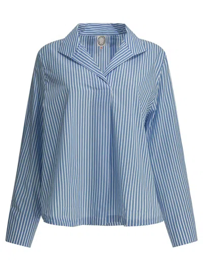 Ines De La Fressange V-neck Top In Blue