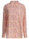 Ines De La Fressange Floral Pattern Long-sleeve Shirt In Pink