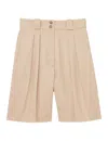 Ines De La Fressange Short Odette Beige In Neutral