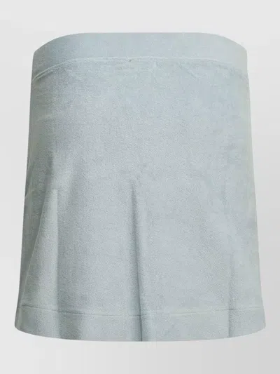 Ines De La Fressange Skirt Featuring Back Pockets Textured Fabric In Blue