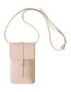 Ines De La Fressange Smartphone Bag Léonore Cuir Nude