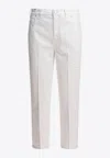 Ines De La Fressange Straight-leg Washed Jeans In White