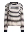 Ines De La Fressange Blue Cotton T-shirt In Multi