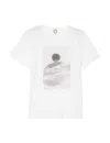 Ines De La Fressange T-shirt Oscar Blanc Imprimé In White