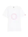 Ines De La Fressange T-shirt Oscar Blanc Logo Rose