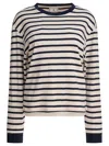 Ines De La Fressange Blue Cotton T-shirt In Multi