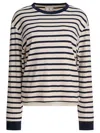Ines De La Fressange Blue Cotton T-shirt In Multi