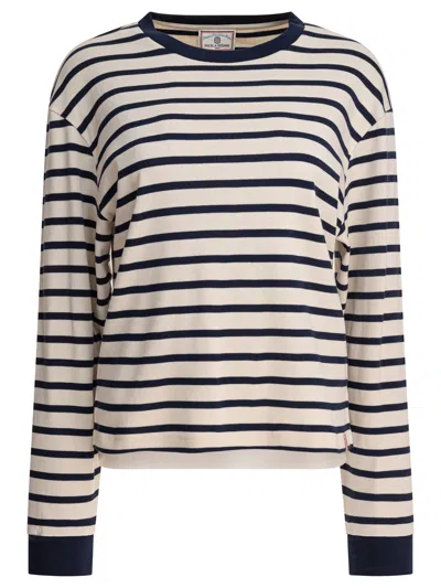 Ines De La Fressange Horizontal Stripe Long-sleeve T-shirt In Neutral