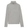 Ines De La Fressange Tee Shirt À Col Roulé Matthieu Gris