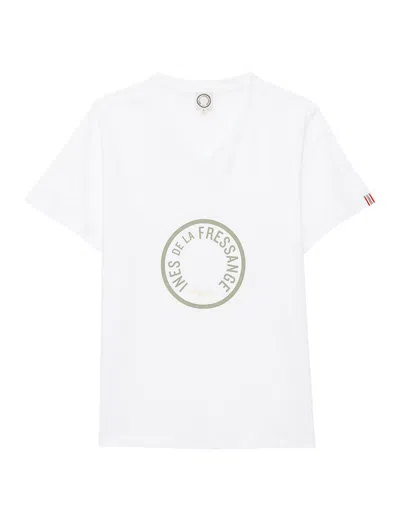 Ines De La Fressange Tee Shirt Aurore Col V Vert