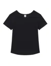 Ines De La Fressange Tee Shirt Lison En Lin Noir
