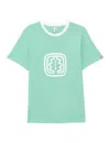 Ines De La Fressange Tee-shirt Oscar Col Rond Vert In Green