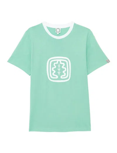 Ines De La Fressange Tee-shirt Oscar Col Rond Vert