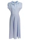 Ines De La Fressange Light Blue Cotton Dress In Blue