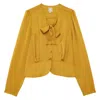 Ines De La Fressange Top Emeline Moutarde In Yellow